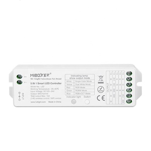 Miboxer LS2 DC12 24V 36V 48V 5 trong 1 thông minh <span class=keywords><strong>Led</strong></span> điều khiển cho mờ CCT/<span class=keywords><strong>RGB</strong></span>/RGBW/<span class=keywords><strong>RGB</strong></span> CCT <span class=keywords><strong>LED</strong></span> Strip - Product Image 1