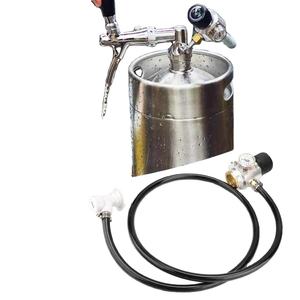 Kit d'accessoires de verrouillage pour <span class=keywords><strong>aquarium</strong></span>, régulateur de pression de dioxyde de carbone <span class=keywords><strong>CO2</strong></span> <span class=keywords><strong>mini</strong></span>, tuyau de gaz 5/16 pouces, manomètre, bille - Product Image 4