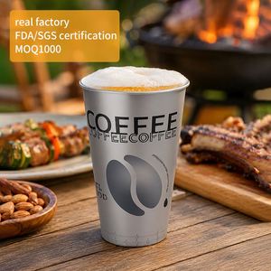 Gobelet jetable en plastique PP épais de 500 ml, calibre 90, pour bar à bubble tea, avec logo personnalisable OEM et impression numérique - Product Image 1
