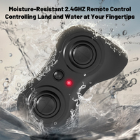 Voiture télécommandée amphibie à huit roues motrices, véhicule tout-terrain pour enfants, camion jouet RC pour garçons, idéal pour les cascades en extérieur - Vente chaude