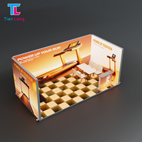 Grande boîte à lumière LED SEG en tissu sans cadre pour l'affichage en stand de salon professionnel