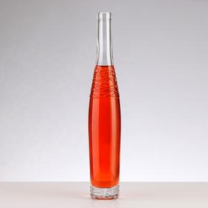 Evian 250ml Mini botellas de vidrio Forma plana redonda con sellado de corcho para Tequila Cocktail Bitters Brandy - Product Image 4