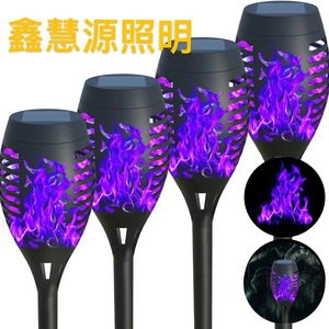 Lámpara Solar con Efecto de Llama Xinhuiyuan, Antorcha para Jardín, Exterior, IP65, Impermeable, Resistente al Calor y a las Heladas, Decoración de Paisajes - Product Image 3