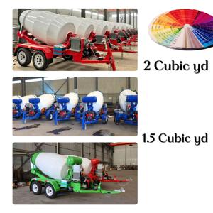 Remolque personalizado de motor EPA cúbico 2 de <span class=keywords><strong>3</strong></span> <span class=keywords><strong>ejes</strong></span> con camión mezclador de cemento con tanque de hormigón de carga automática - Product Image 6