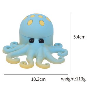 Nuevos diseños únicos, molinillo de hierbas de pulpo de animales marinos, 3 piezas, molinillo de tienda de humo, trituradora de tabaco, accesorios para fumar - Product Image 6