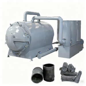 <span class=keywords><strong>Four</strong></span> de carbonisation de biochar par <span class=keywords><strong>pyrolyse</strong></span> de bois Fruitwoods, horizontal, pour la production de charbon de bois à partir de bois de forêt, <span class=keywords><strong>four</strong></span> de carbonisation de biochar - Product Image 1