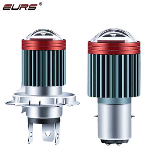 EURS 이중 색상 듀얼 렌즈 신형 모터 LED IP67 방수 오토바이 <span class=keywords><strong>H4</strong></span> 헤드라이트 12-80V 백색 황색 <span class=keywords><strong>H6</strong></span> BA20D 스팟 라이트 전구 - Product Image 1