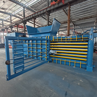 Presse à balles industrielle à haute efficacité pour les canettes métalliques, les déchets d'emballage et les cartons, machine de pressage hydraulique horizontale automatique