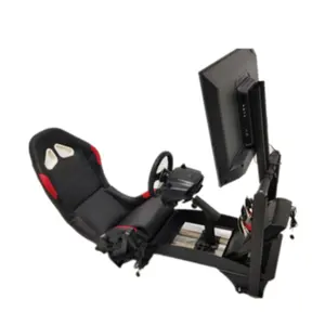 Simulador de corrida de estilo simples, suporte e assento de corrida para logitech g920 g923 thrustmaster t300 t500