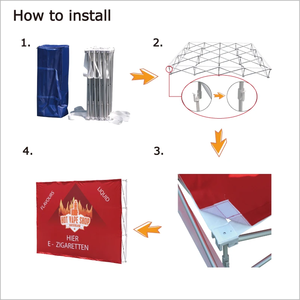 Màu sắc thương mại công bằng gấp in logo lễ kỷ niệm quy mô lớn quảng cáo bài giảng hình vòng cung S hình nền hiển thị đứng - Product Image 4