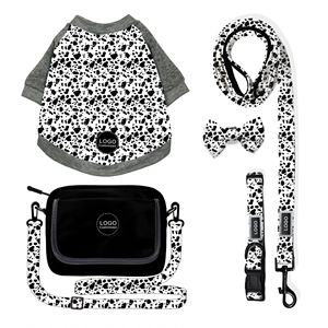 Yeni tasarımcı Denim köpek koşum tasma seti ağır ayarlanabilir özel Jean dayanıklı Pet malzemeleri rahat yürüyüş dişli - Product Image 6