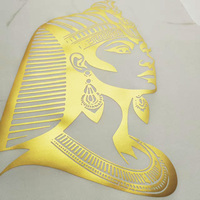 Dazzle the Eyes Feuille d'or PU Matériau DTF Impression Transfert de chaleur Autocollants en vinyle Logo personnalisé pour T-shirts Presse à chaud