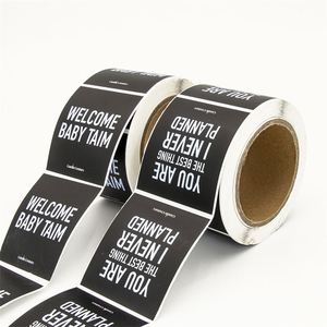 Impresión de logotipo personalizado impresión mate negro cuadrado vela tarro Etiqueta de embalaje para botella de Perfume - Product Image 3