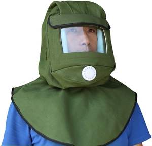 Capot anti-poussière <span class=keywords><strong>sablage</strong></span> masque <span class=keywords><strong>de</strong></span> <span class=keywords><strong>protection</strong></span> <span class=keywords><strong>pour</strong></span> bricolage peinture travail du bois sableuse casquette <span class=keywords><strong>de</strong></span> <span class=keywords><strong>protection</strong></span> toile châle - Product Image 2
