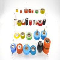 Rouleau en caoutchouc PU ultra-résistant pour roues de convoyeur de masques, tailles personnalisées, service de découpe, dureté 30-90 Shore WEIWANG