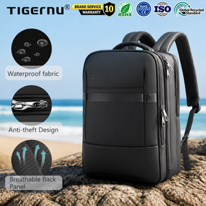<span class=keywords><strong>Mochila</strong></span> para Portátil <span class=keywords><strong>Tigernu</strong></span> de Alta Calidad, Impermeable, Gran Capacidad, Anti-robo, con Almacenamiento de TPU, para Viajes de Negocios - Product Image 1