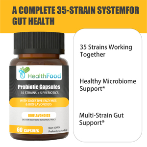 Capsules de probiotiques directes d'usine avec mélange de probiotiques exclusif, soutien du microbiome sain, capsules de soutien antioxydant - Product Image 3