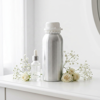 Bouteille en aluminium brillant de 500 ml, emballage cadeau pour huile essentielle et parfum, résistant à la lumière, étanche, recyclable