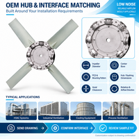 Pale de ventilateur en polyamide à 4 lames, renforcée de fibre de verre, à angle réglable, faible bruit, pour bulldozer, excavatrice, véhicule d'ingénierie