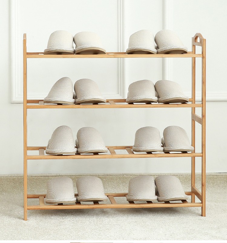 Экологичная бамбуковая стойка для обуви, деревянные шкафы