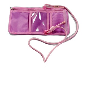 Cartoon PVC Zipper Closure Portable Tri-fold <b>Card</b> <b>Holder</b> Wallet Custom Printed Children Mini Purse with <b>Lanyard</b> - Product Image 3