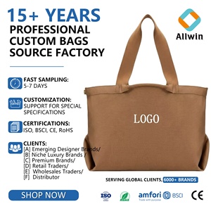 Sac fourre-tout vintage personnalisé pour femme, grand format, en polyester durable, avec logo imprimé sur mesure, idéal pour le shopping et les voyages, pour un usage quotidien - Product Image 1