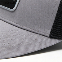 Gorra Trucker de 6 Paneles con Parche Tejido y Logotipo Personalizado, Venta al por Mayor, Malla Trasera, Fabricante de Gorras de Recuerdo para Aniversario de EE. UU.