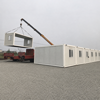Profitez d'une forte résistance au feu et d'une surface personnalisable avec une maison conteneur assemblée, une maison mobile pour bureau temporaire ou dortoir