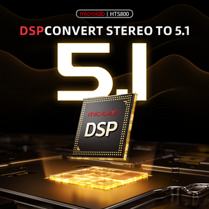 Sistema <span class=keywords><strong>de</strong></span> Cine en Casa Microlab HTS800 5.1 Canales, Subwoofer <span class=keywords><strong>de</strong></span> 8 Pulgadas, 180W RMS <span class=keywords><strong>de</strong></span> Potencia, Bajos Profundos para Teléfono Móvil, Experiencia Cinematográfica Inmersiva - Product Image 3