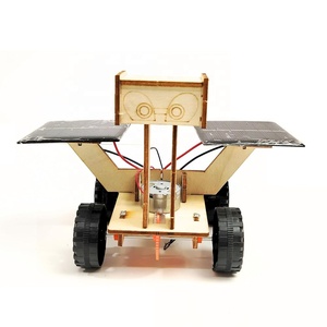 Wooden Solar Powered Lunar <strong>Rover</strong> Model Building Kit STEM Science Experiment DIY Handmade Assembly <strong>Moon</strong> <strong>Rover</strong> Robot 3D Puzzle Toy - Product Image 2