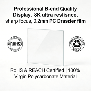 Film diffuseur de lumière PC <span class=keywords><strong>stable</strong></span> aux UV de 0,2 mm, film diffuseur optique en plastique adhésif blanc laiteux, rouleaux de film diffuseur de lumière LED - Product Image 4