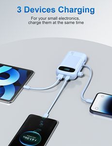 2025 nouveaux produits meilleures ventes <span class=keywords><strong>chargeur</strong></span> de téléphone câble intégré pour <span class=keywords><strong>iPhone</strong></span> 10000mAh grande capacité Charge rapide banques d'alimentation portables - Product Image 5
