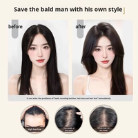 LONGFOR Perruque pour femme avec frange, cheveux indiens, base en soie, système Remy lisse, couvre les cheveux gris, augmente le volume, fournisseur de premier plan
