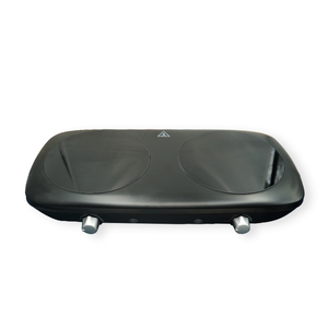 Plaque <span class=keywords><strong>de</strong></span> <span class=keywords><strong>cuisson</strong></span> électrique en céramique à deux brûleurs, plaque chauffante en verre noir, chauffage rapide, haute qualité, cuisine à domicile - Product Image 2