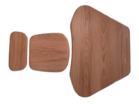 Mobilier scolaire à panneau de bureau unique de conception simple pour l'extérieur meulage de copeaux de bois Tables et chaises à vendre