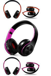 Tai Nghe Không Dây Stereo Tai Nghe Không Dây <span class=keywords><strong>Bluetooth</strong></span> Di Động Không Dây Headphone Hỗ Trợ FM Radio TF Card Với Mic Cho Điện Thoại - Product Image 6