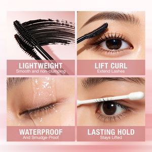 O.TWO.O <span class=keywords><strong>Mascara</strong></span> à fibres pour cils épais, 24h imperméable, résistant à la transpiration, 4D, recourbant, longue durée - Product Image 6