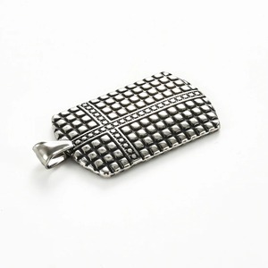 1 pièce Collier pendentif Dog Tag en acier inoxydable à motif féminin pour hommes et femmes, bijou vintage de style carte - Product Image 6