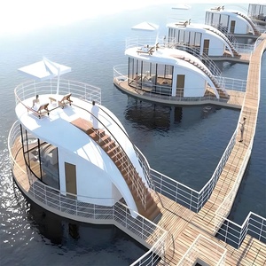 <span class=keywords><strong>Casa</strong></span> contenedor de estructura de acero prefabricada de lujo para fiesta y pesca <span class=keywords><strong>Casa</strong></span> de <span class=keywords><strong>agua</strong></span> flotante en forma de pájaro para Villa Hotel Casas pequeñas - Product Image 2