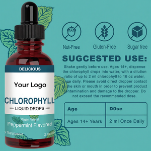Gotas Líquidas de Clorofila, Suplemento Dietético Vegano Natural de 60 ml, Sabor a Menta, Control de Olor, Antioxidante, Apoyo a <span class=keywords><strong>la</strong></span> Digestión - Product Image 4