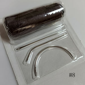 เข็มถักไนลอนรูปตัว C สำหรับต่อผมแบบบราซิลอุปกรณ์ตัดเย็บแบบโค้ง - Product Image 6
