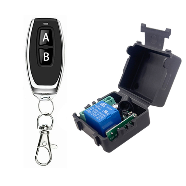 China Manufacturer Big Discount DC12V 10A 1ch Relay Receiver and 433mhz Wireless Remote Control for Gate Door Lock Control