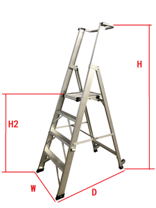 FRP sợi thủy tinh nền tảng thang với lan can an toàn hộ gia đình bậc thang nền tảng và sợi thủy tinh bước gấp thang với nền tảng - Product Image 4