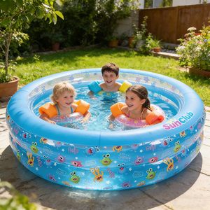 Hot Sale Kids Inflatable <b>Pool</b> 74 Inch Large BPA Free Backyard Swimming <b>Pool</b> For Children Ages 3 Plus Outdoor Summer - Product Image 4
