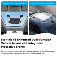 EP-SK0192S Pro Dudukan 2-in-1 untuk Starlink V5 dengan Cangkir Hisap Vakum & Puck Magnetik 264lbs