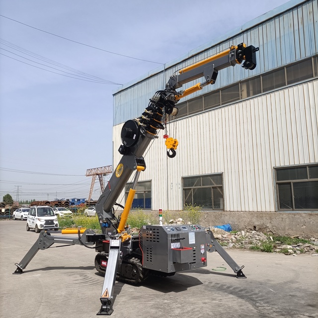 High-quality 3Ton Crawler Spider Crane With 16.8M Lift Height Telescopic Boom Mobile Lifting Machine Crawler Crane