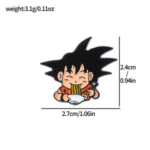 <span class=keywords><strong>77</strong></span> diseños lindo Anime Logo insignia sombrero tela bolsa broche dibujos animados Dragoned Ball Goku <span class=keywords><strong>Vegeta</strong></span> Metal esmalte Collar broche pines - Product Image 6