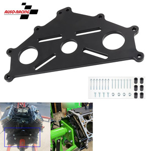 Placa adaptadora para soportes de motor Chevrolet BBC SBC LS1 Duramax, aleación de aluminio anodizado en negro - Product Image 3