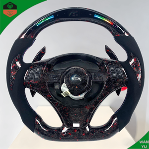 Volante LED Rpm de Fibra de Carbono Forjado para <span class=keywords><strong>BMW</strong></span> <span class=keywords><strong>E60</strong></span> E61 E62 E63 E64 E88 E90 E92 E91 E93 X3 M3 330i <span class=keywords><strong>330d</strong></span> 335i 318i M3 - Product Image 1