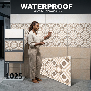 Nouveauté 24x12 30x60cm 600x300mm finition brillante carreaux de mur en céramique pour salle de bain cuisine métro design d'intérieur carreaux de porcelaine - Product Image 3
